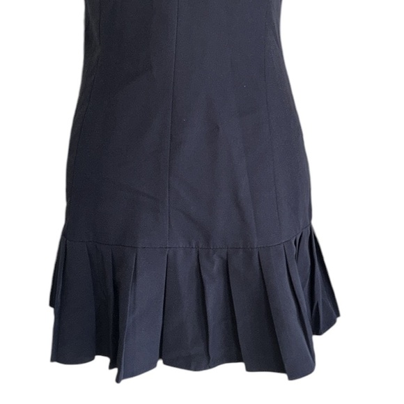 Zara Black Sleeveless Double Breasted Pleated Blazer Mini Dress Waistcoat - XS - Picture 12 of 16